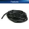 Bettomshin 1Pcs 33 Feet PE Spiral Cable Wrap, Wire Cord Covers for TV Computer Electrical Wire Organizer, Tangle Stop and Detangler Black view 3
