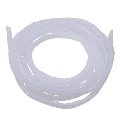 Bettomshin 1Pcs 20 Feet PE Spiral Cable Wrap, Wire Cord Covers for TV Computer Electrical Wire Organizer, Tangle Stop and Detangler White