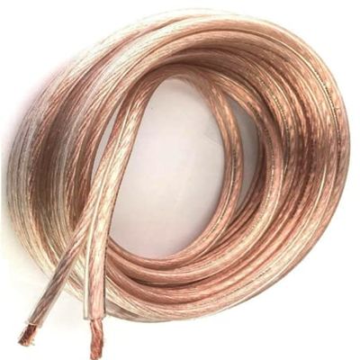 1 Pcs 100 FT Clear Pure Copper Marine Car Audio Speaker Cable Wire 14 AWG True Gauge | #AA86DL