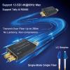 12G SDI Fiber Extender Mini Converter Optical Fiber 12G 4K SDI to Fiber Converter SFP Module Included Broadcast Level with Loop Output Backwards RS485 Tally Single Fiber 20km-One Pair view 4