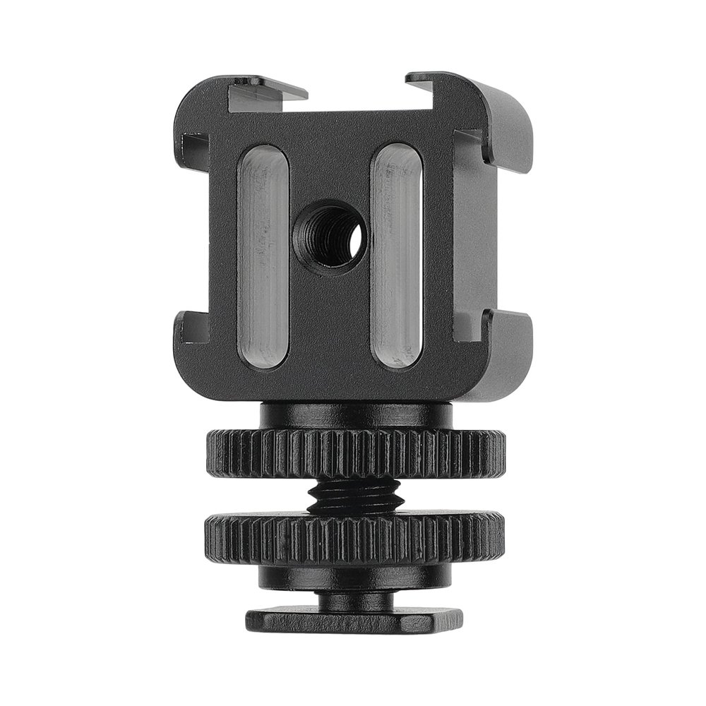CAMVATE 3-Way Cold Shoe Mount Bundle with Adjustable Shoe Mount Adapter - 2890