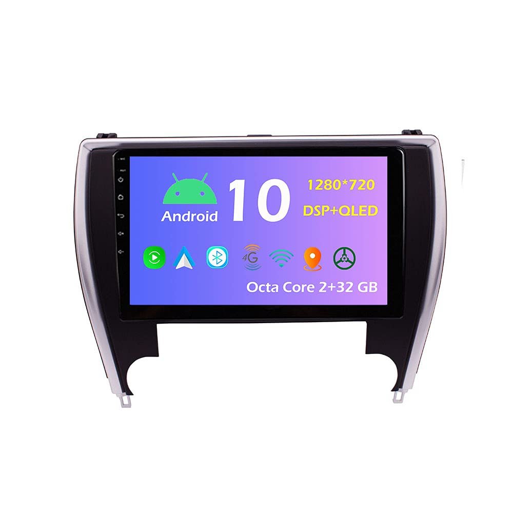 10.1'' Android 10.0 Car Radio Stereo Fit for Toyota Camry 2015~2017 USA Version Head Unit GPS Navigation Carplay 4G WIFI Bluetooth