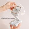 Personal Necklace Mini Fan,Battery Operated Foldable Desk Fan108 Rotation Portable Fan USB 3 Settings, Cooling, Folding Electric Fan Rechargeable Battery, Mini Handheld Fan for Outdoor view 4