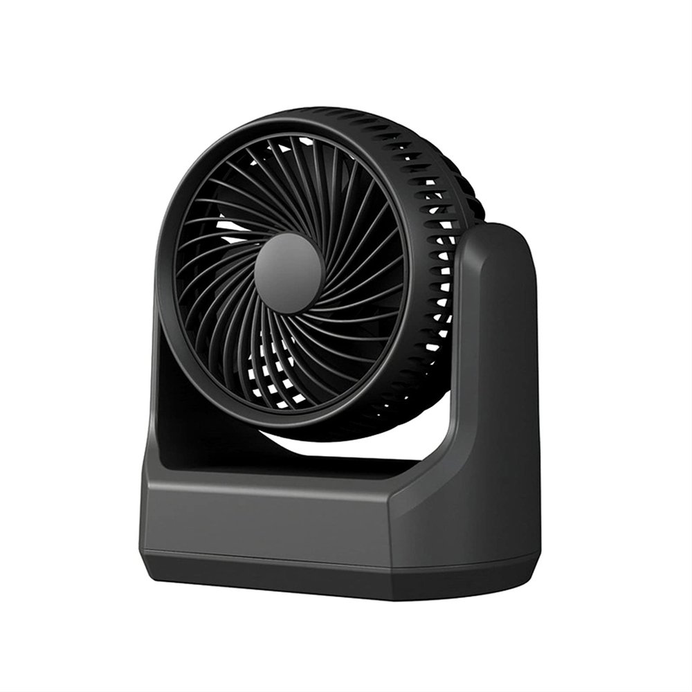 Mini Desk Fan, Portable Quiet Desktop Personal Fan,USB Operated Fan with 3 Speeds, Ultra Quiet Operation, 360 Adjustment, Portable Personal Fan for Home Office Desktop (Black) (Color : Black)