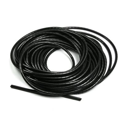 Bettomshin 3Pcs 50 Feet PE Spiral Cable Wrap, Wire Cord Covers for TV Computer Electrical Organizer, Tangle Stop and Detangler Black