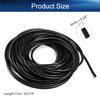 Bettomshin 3Pcs 50 Feet PE Spiral Cable Wrap, Wire Cord Covers for TV Computer Electrical Organizer, Tangle Stop and Detangler Black view 2