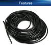 Bettomshin 3Pcs 50 Feet PE Spiral Cable Wrap, Wire Cord Covers for TV Computer Electrical Organizer, Tangle Stop and Detangler Black view 3