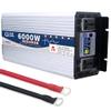 ZWJABYY Power Inverters 6000W 8000W Pure Sine Wave Inverter Dc 12V/24V/48V/60V to Ac 110V/220V Car Inverter,2 Ac Outlets for Home Rv Truck,Smart Color Screen Display,6000W-24Vto110V view 1