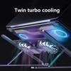 HGTRH Vented Computer Stand for Laptop, Laptop Stand for Desk Adjustable Height with Fan 8-Angle Adjustable Laptop Stand for Desk Premium Aluminium Alloy Material Suitable for All Laptop view 2