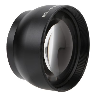 Hilitand 49MM 2X Magnification HD Aluminum Alloy Telephoto Lens for 49mm Camera and 62mm Filter