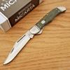Hunter Open Folding Pocket Knife Stainless Steel Blade Green Micarta Handle Outdoor Survival Hunting Knife for Camping by Survival Steel view 2