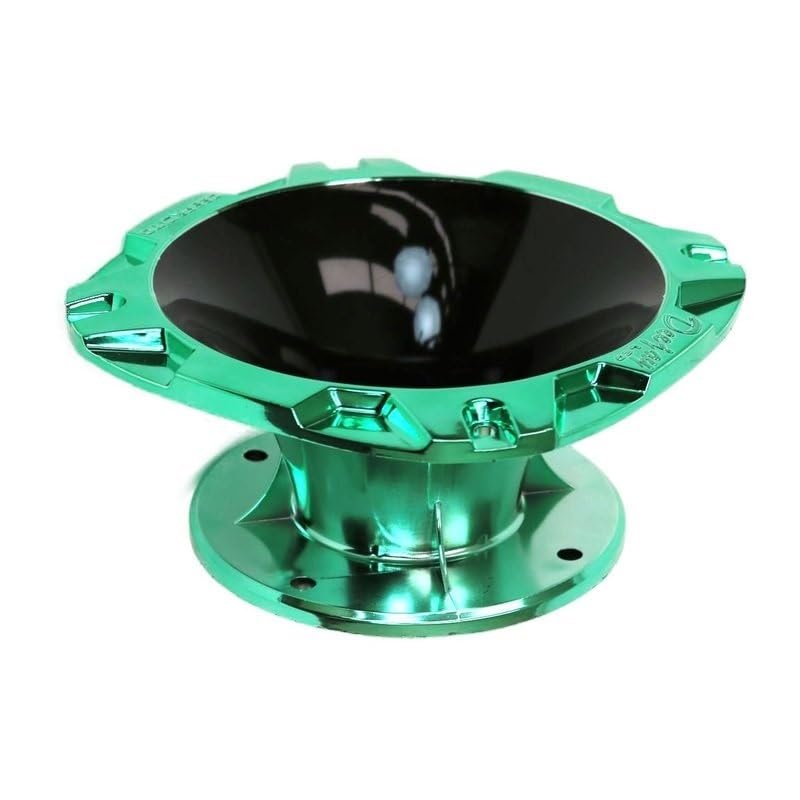DEEJAY LED TBH2INSHORTBKGRE DJL Short 2-inch Bolt On Horn Black Green