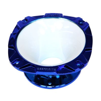 DEEJAY LED TBH2INSHORTWHBLU DJL Short 2-inch Bolt On Horn White Blue
