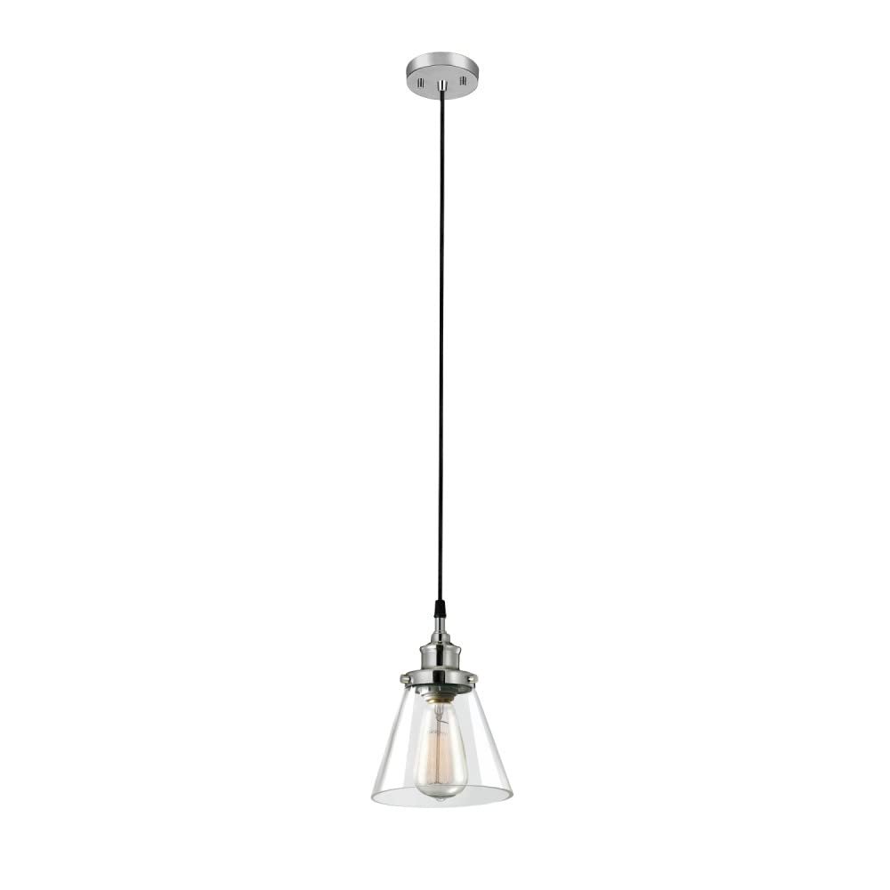 Globe Electric Parker Chrome 1 Lights Pendant Light - Case of: 1