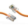 50ft (15.2M) Cat6 UTP Ethernet Network Non Booted Cable 50 Feet (15.2 Meters) Gigabit LAN Network Cable RJ45 High Speed Patch Cable, Orange (3 Pack) view 1