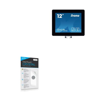 BoxWave Screen Protector Compatible with IIyama Prolite TF1215MC-B1 - ClearTouch Crystal (2-Pack), HD Film Skin - Shields from Scratches