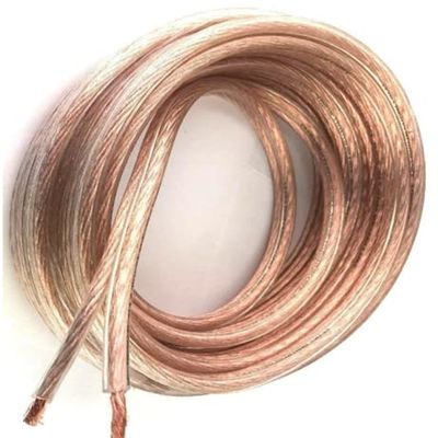 1 Pcs 50 FT Clear Pure Copper Marine Car Audio Speaker Cable Wire 16 AWG True Gauge | #AA86DL