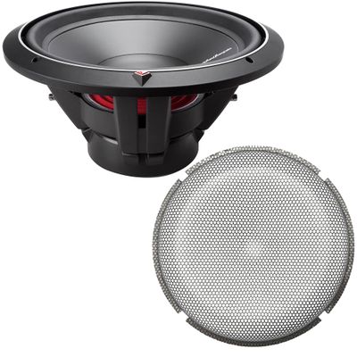Rockford Fosgate P2D2-15 Punch 15" Dual 2-Ohm Subwoofer and a P2P3G-15 Stamped Mesh Grille Insert