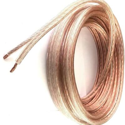 1 Pcs 50 FT Clear Pure Copper Marine Car Audio Speaker Cable Wire 10 AWG True Gauge | #AA86DL