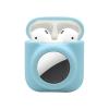 2 in 1 Protective Skin Case Compatible for Airpods for Airtag Case Combo Set, Silicone GPS Tracker Cover Holder, Soft Shock-Proof Anti-Scratch Anti-Lost view 1