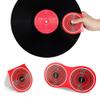 NUSWOR 2pcs Anti-Static Vinyl Record Cleaner & Protector Mat/Mitt - Soft Fiber LP Handler & Gripper for Turntable view 1