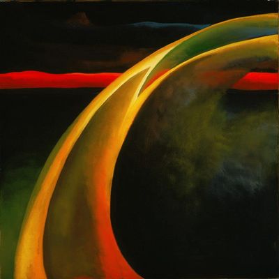 Red and Orange Streak : 1919 : Georgia OKeeffe : Archival Quality Art Print
