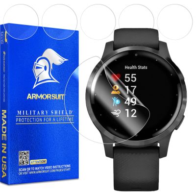 ArmorSuit 6 Pack for Garmin Vivoactive 4S 40mm (2020 Release) Screen Protector MilitaryShield HD Clear Film - Made in USA