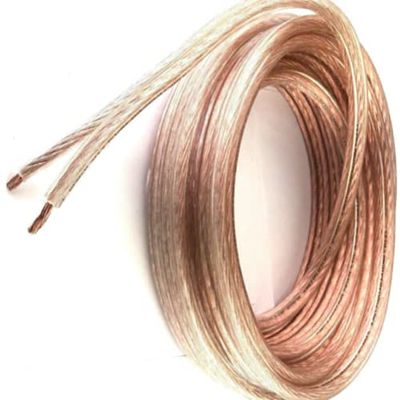 1 Pcs 25 FT Clear Pure Copper Marine Car Audio Speaker Cable Wire 16 AWG True Gauge | #AA86DL