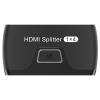 4K 1x4 HDMI Splitter by HDSUNWSTD - 1 Port to 4 HDMI Display-Powered Splitter Ver 1.4 Certified for 4K Full HD 1080P High Resolution & 3D Support (One Input to Four Outputs) view 1