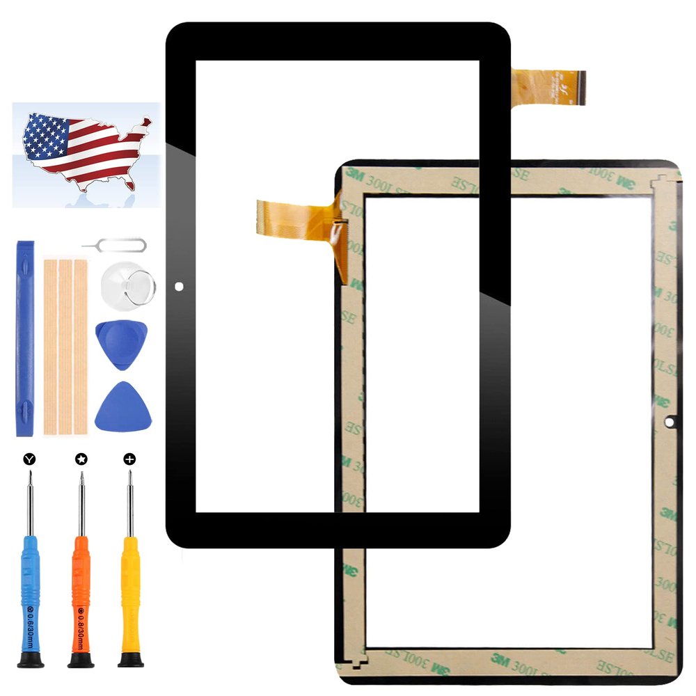 A-MIND for HighQ ELT0802H 8" Learning Tab Tablet New Touch Screen Digitizer Sensor Glass Full Panel Lens Replacement Kits with Free Tools