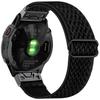 Abanen Elastic Nylon Watch Bands for Garmin epix Pro 47mm/ Fenix 7/6/5, 22mm Quick Easy Fit Soft Stretchy Wrist Strap for Approach S62/S60/S70 47mm, Quatix 6/5 (Black) view 1
