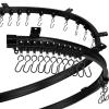 Jetec 26 Feet/ 8 Meters Flexible Bendable Ceiling Curtain Track, Mount for Rail with Curtain Tracks System Bunk Bed Window, Room Divider, Door, Shower, Rv(Black) view 1