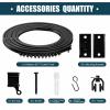 Jetec 26 Feet/ 8 Meters Flexible Bendable Ceiling Curtain Track, Mount for Rail with Curtain Tracks System Bunk Bed Window, Room Divider, Door, Shower, Rv(Black) view 2
