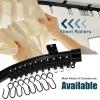 Jetec 26 Feet/ 8 Meters Flexible Bendable Ceiling Curtain Track, Mount for Rail with Curtain Tracks System Bunk Bed Window, Room Divider, Door, Shower, Rv(Black) view 3