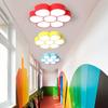 KWOKING Modern LED Ceiling Light Cartoon Flower Pattern Child Bedroom Flush Mount Ceiling Light Cute Decoration for Girls Room,Kids Bedroom (Green) view 4