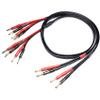 CNCESS CESS-106-3f Bi-Wire Banana Plug Splitter Speaker Cable, 2 Banana Plugs to 4 Banana Plugs, 12 Gauge, 2-Channel (3 Feet) view 3