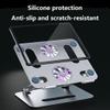 Adjustable Laptop Stand for Desk, Laptop Stand Ergonomic Keyboard Tray Computer Holder Aluminium Alloy Notebook Stand with Cooling Fan Compatible with Most Laptops Under 17 Inches view 4