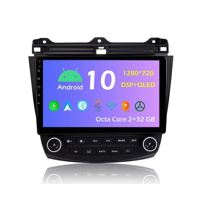 10.1'' Android 10.0 Car Radio Stereo Fit for Honda Accord 7th 2003~2007 Head Unit GPS Navigation Carplay 4G WiFi Bluetooth