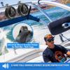 2-Way Waterproof Bluetooth Off-Road Speakers - 4 inch 900W Active Passive Marine Grade Wakeboard Tower Speakers System w/AUX, Full Range Outdoor Stereo Speaker for ATV/UTV Jeep Boat - Pyle PLUTV40BTA view 4