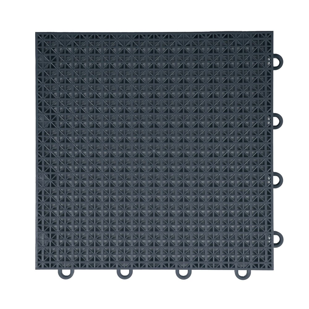 IncStores 5/8 Inch Thick ProGame Outdoor Basketball Court Flooring | Build The Ultimate Space for Basketball, Tennis, and More with Weatherproof Plastic Floor Tiles | 40 Tiles, Graphite