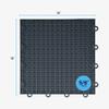 IncStores 5/8 Inch Thick ProGame Outdoor Basketball Court Flooring | Build The Ultimate Space for Basketball, Tennis, and More with Weatherproof Plastic Floor Tiles | 40 Tiles, Graphite view 2