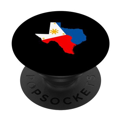 Texas Map Philippine Flag - Filipino Texas PopSockets Swappable PopGrip