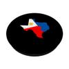 Texas Map Philippine Flag - Filipino Texas PopSockets Swappable PopGrip view 2