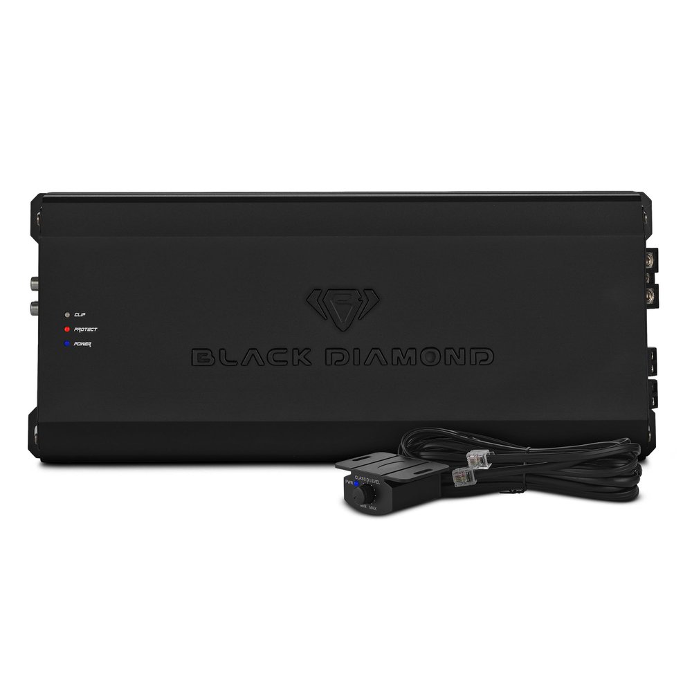 Black Diamond DIA-P1500x1D Car Audio Amplifier Class D 1 Channel Monoblock Amp 1500 Watts RMS, Remote Level Control Included