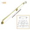 Main courante pour escalier, rampe d'escalier murale pour rampe extrieur intrieur - 30cm 80cm 1m 120cm - Barre d'appui scurit en fer forg en mtal dor Rails de support - Dcoration de la maison view 2