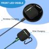 12 Pieces Headphone Silicone Protective Cases Cover with Keychain Accessories Compatible with Airpods 2 and 1 Wireless Charging Cases, Front LED Visible view 4