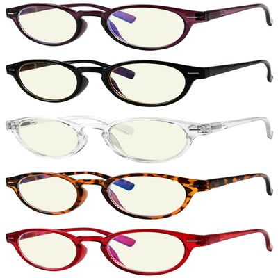 Eyekepper Multipack tinted Blue Light Blocking Reading Glasses for Women Men Readers Computer Eyeglasses +3.50