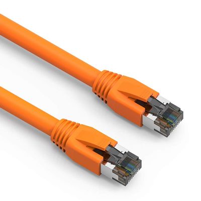 ACCL 0.5Ft Cat.8 S/FTP Ethernet Network Cable Orange 24AWG, 1 Pack