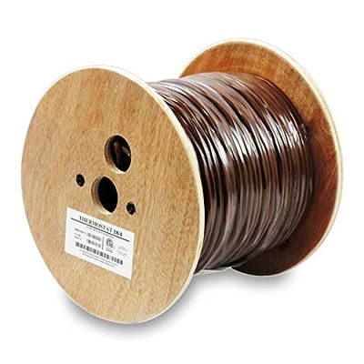 ACCL 500Ft 18/4 Unshielded CMR Thermostat Cable Solid Copper PVC, 1 Pack