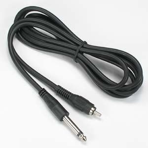 ACCL 6Ft 1/4" Mono Plug to RCA Male, 1 Pack